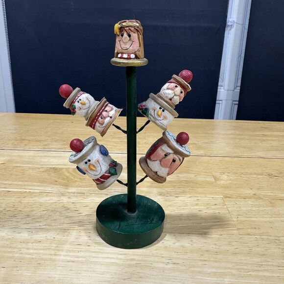 Eddie Walker Life's Little Gifts Sewing Spools Christmas Tree Folk Art Country - Picture 2 of 15